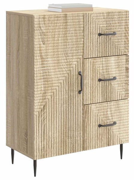 VidaXL Széf fiókkal Sonoma Tölgy 66 x 34,5 x 89,5 cm Szerelt Fa