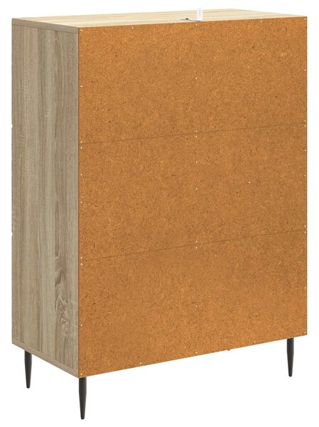 VidaXL Széf fiókkal Sonoma Tölgy 66 x 34,5 x 89,5 cm Szerelt Fa