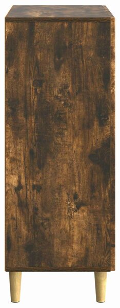 VidaXL Széf Füstös Tölgy 66 x 34,5 x 90 cm Szerelt Fa