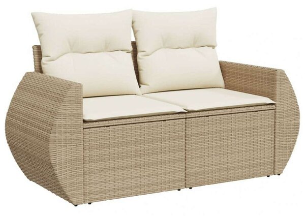 VidaXL Polyrattan Kerti Ülőgarnitúra - 8 részes - Bézs