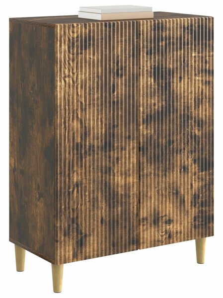 VidaXL Széf Füstös Tölgy 66 x 34,5 x 90 cm Szerelt Fa