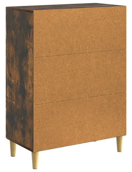 VidaXL Széf Füstös Tölgy 66 x 34,5 x 90 cm Szerelt Fa