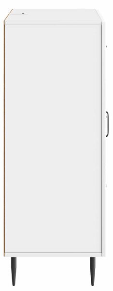 VidaXL Széf fiókkal Magasfényű Fehér 66 x 34,5 x 89,5 cm Szerelt Fa