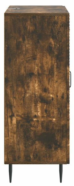 VidaXL Széf fiókkal Füstös Tölgy 66 x 34,5 x 89,5 cm Szerelt Fa