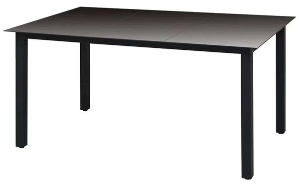 Polyrattan Kerti Étkezőgarnitúra - 7 részes - Szürke