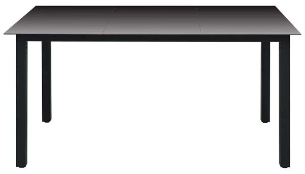 Polyrattan Kerti Étkezőgarnitúra - 7 részes - Szürke