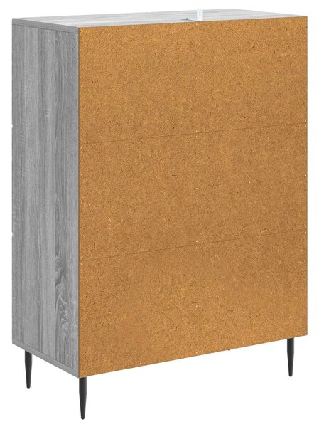 VidaXL Széf fiókkal Szürke Sonoma 66 x 34,5 x 89,5 cm Szerelt Fa