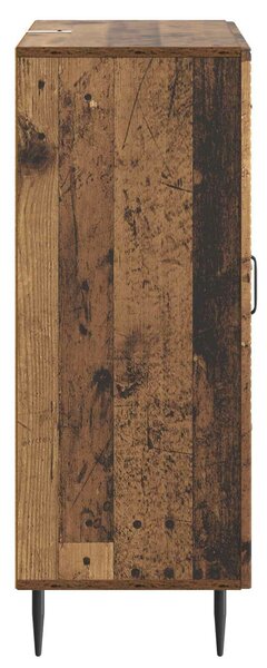 VidaXL Széf fiókkal Antik Fa 66 x 34,5 x 89,5 cm Szerelt Fa