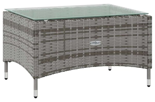 Polyrattan Kerti Ülőgarnitúra - 16 részes - Szürke