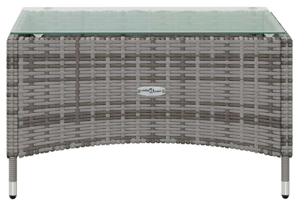 Polyrattan Kerti Ülőgarnitúra - 16 részes - Szürke