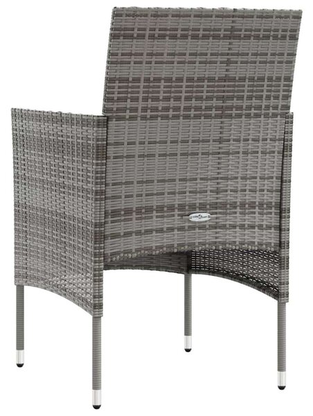 Polyrattan Kerti Ülőgarnitúra - 16 részes - Szürke