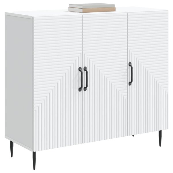 VidaXL Széf Fehér 89 x 34,5 x 80 cm Szerelt Fa