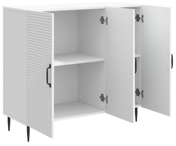 VidaXL Széf Fehér 89 x 34,5 x 80 cm Szerelt Fa