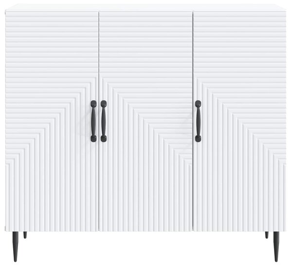 VidaXL Széf Fehér 89 x 34,5 x 80 cm Szerelt Fa