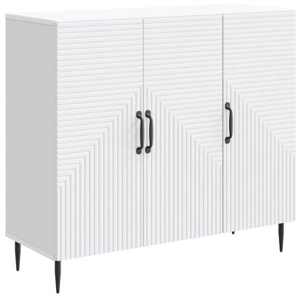 VidaXL Széf Fehér 89 x 34,5 x 80 cm Szerelt Fa