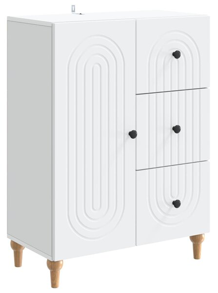 VidaXL Széf Fehér 66 x 34,5 x 90 cm Szerelt Fa