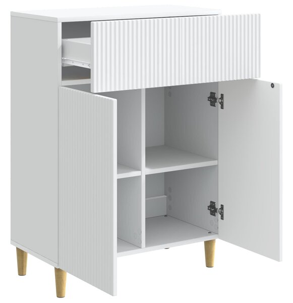 VidaXL Széf Fehér 66 x 34,5 x 90 cm Szerelt Fa