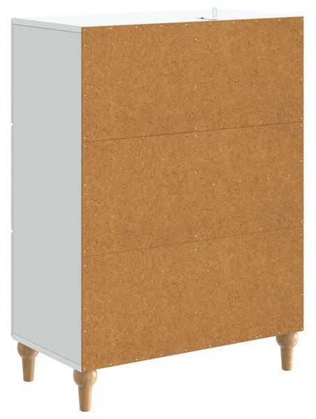 VidaXL Széf Fehér 66 x 34,5 x 90 cm Szerelt Fa