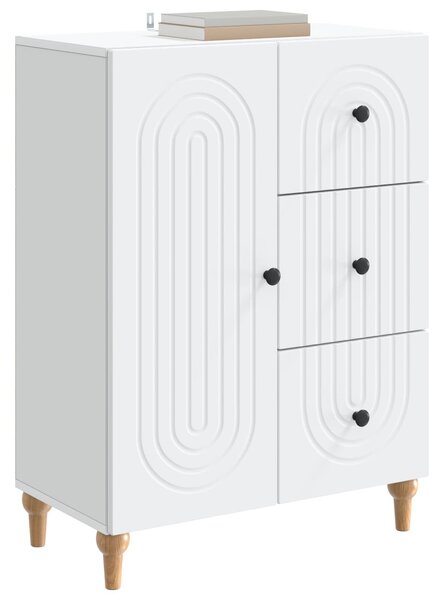 VidaXL Széf Fehér 66 x 34,5 x 90 cm Szerelt Fa