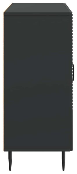 VidaXL Széf Fekete 89 x 34,5 x 80 cm Szerelt Fa