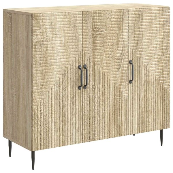 VidaXL Széf Sonoma Tölgy 89 x 34,5 x 80 cm Szerelt Fa