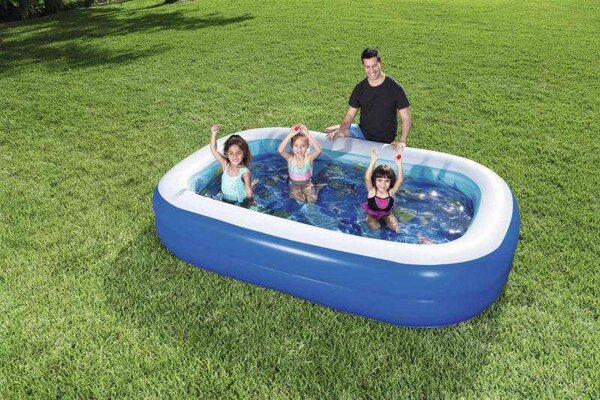 Bestway Undesea Adventure felfújható medence 262 cm x 175 x 51 cm, + csomag a 3D-s vízalatti élményhez-BW54177