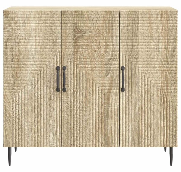 VidaXL Széf Sonoma Tölgy 89 x 34,5 x 80 cm Szerelt Fa