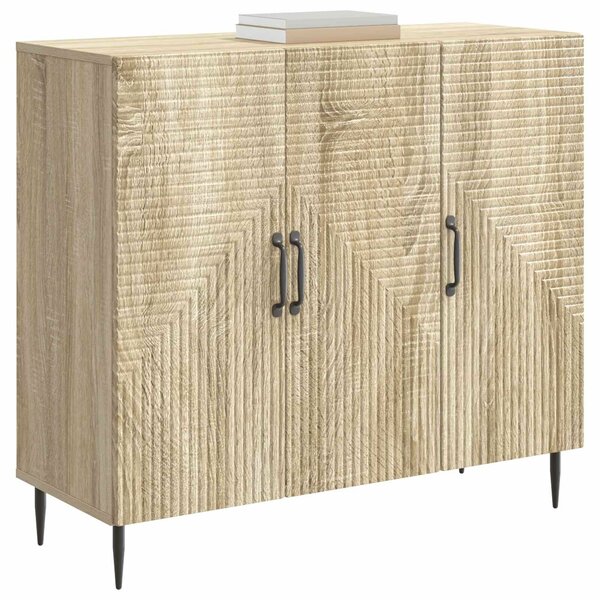 VidaXL Széf Sonoma Tölgy 89 x 34,5 x 80 cm Szerelt Fa