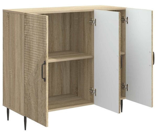 VidaXL Széf Sonoma Tölgy 89 x 34,5 x 80 cm Szerelt Fa