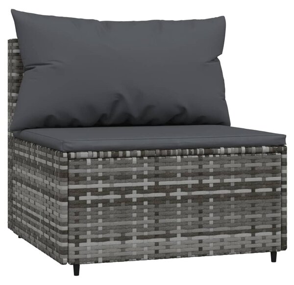 Polyrattan Kerti Ülőgarnitúra - 4 részes - Szürke