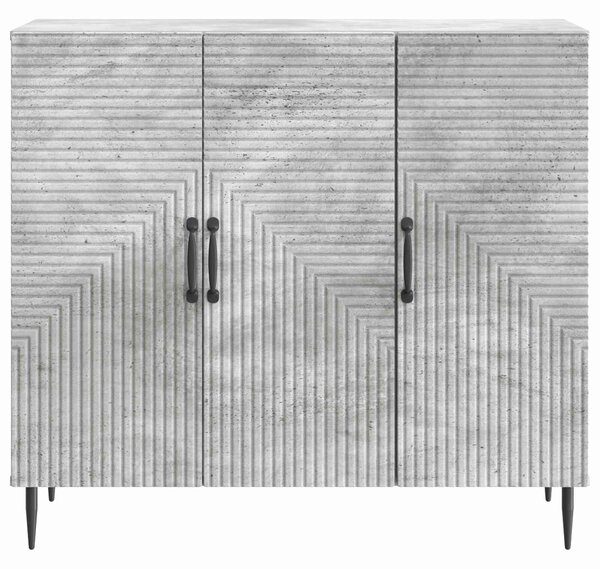 VidaXL Széf Betonszürke 89 x 34,5 x 80 cm Szerelt Fa