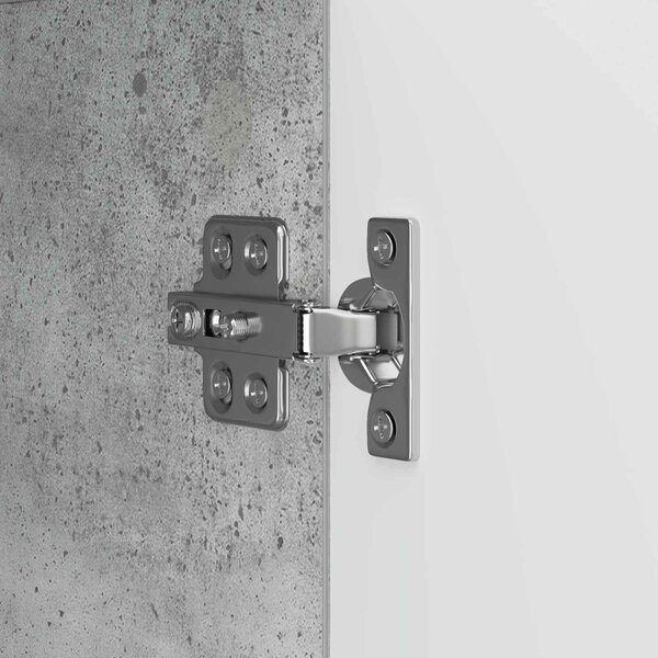 VidaXL Széf Betonszürke 89 x 34,5 x 80 cm Szerelt Fa