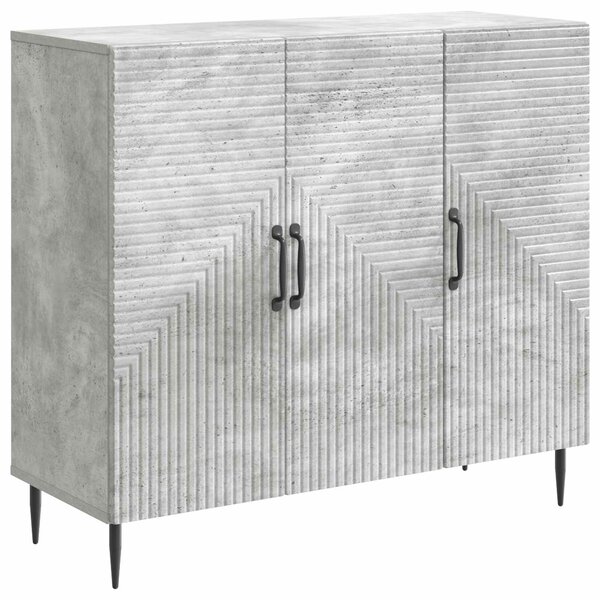 VidaXL Széf Betonszürke 89 x 34,5 x 80 cm Szerelt Fa