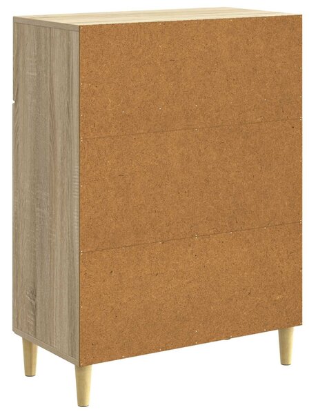 VidaXL Széf fiókkal Sonoma Tölgy 66 x 34,5 x 90 cm Szerelt Fa