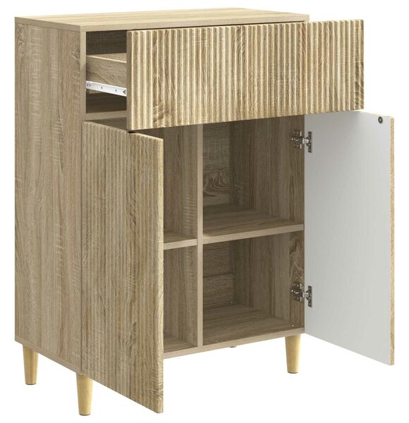 VidaXL Széf fiókkal Sonoma Tölgy 66 x 34,5 x 90 cm Szerelt Fa