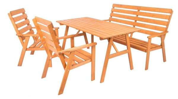 ROJAPLAST SYLVA Kerti Bútor Garnitúra - 150 cm