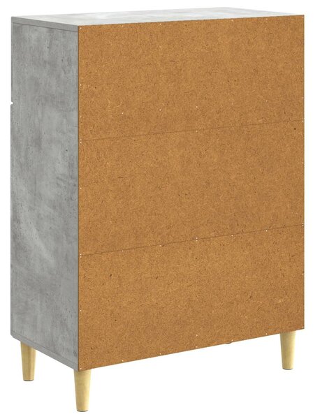VidaXL Széf fiókkal Betonszürke 66 x 34,5 x 90 cm Szerelt Fa