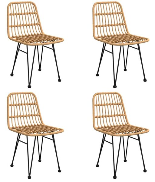 5 részes polyrattan kerti étkezőgarnitúra