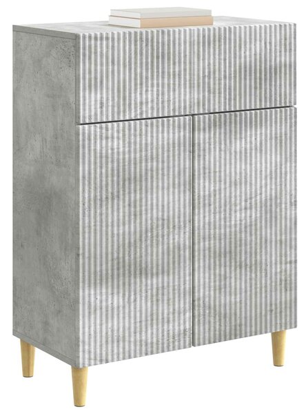 VidaXL Széf fiókkal Betonszürke 66 x 34,5 x 90 cm Szerelt Fa