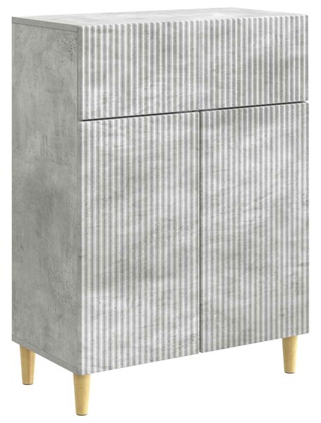 VidaXL Széf fiókkal Betonszürke 66 x 34,5 x 90 cm Szerelt Fa