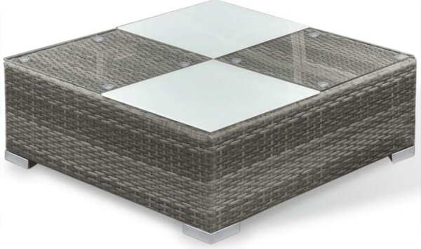 VidaXL Polyrattan Kerti Ülőgarnitúra - 6 részes - Szürke