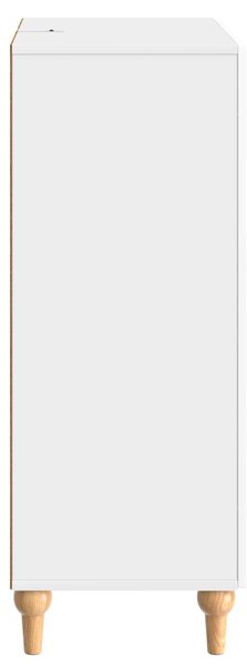 VidaXL Széf fiókkal Magasfényű Fehér 66 x 34,5 x 90 cm Szerelt Fa