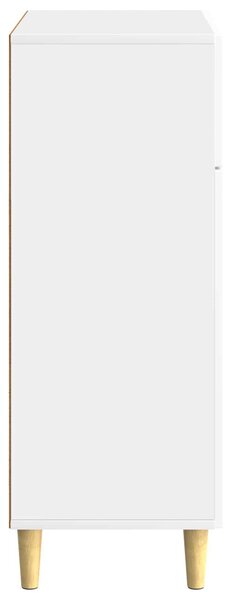 VidaXL Széf fiókkal Magasfényű Fehér 66 x 34,5 x 90 cm Szerelt Fa