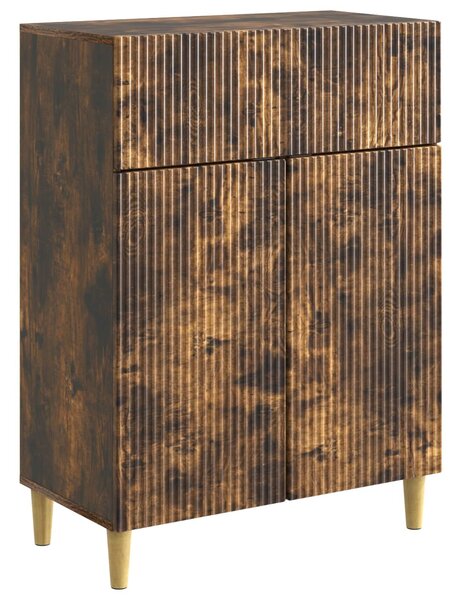 VidaXL Széf fiókkal Füstös Tölgy 66 x 34,5 x 90 cm Szerelt Fa