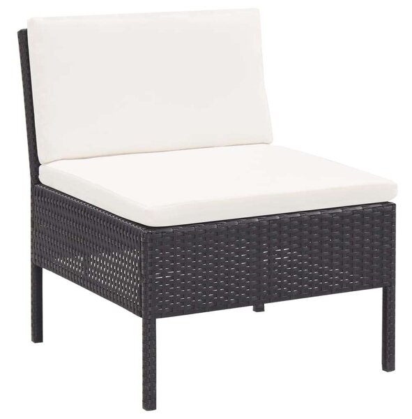 VidaXL Polyrattan Kerti Ülőgarnitúra - 3 részes