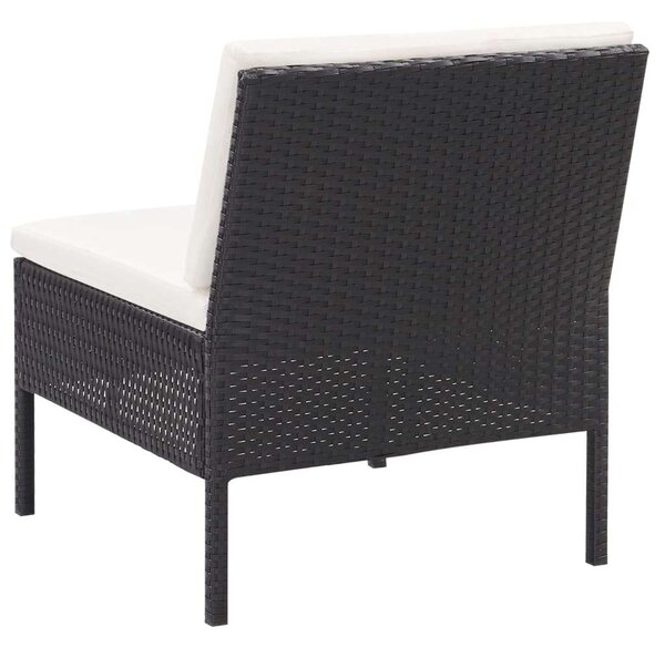 VidaXL Polyrattan Kerti Ülőgarnitúra - 3 részes
