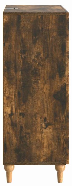 VidaXL Széf fiókkal Füstös Tölgy 66 x 34,5 x 90 cm Szerelt Fa