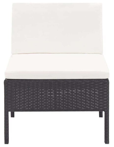 VidaXL Polyrattan Kerti Ülőgarnitúra - 3 részes