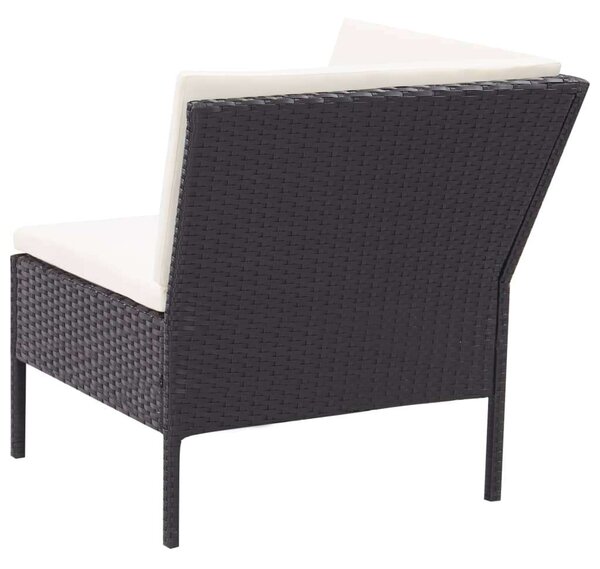 VidaXL Polyrattan Kerti Ülőgarnitúra - 3 részes