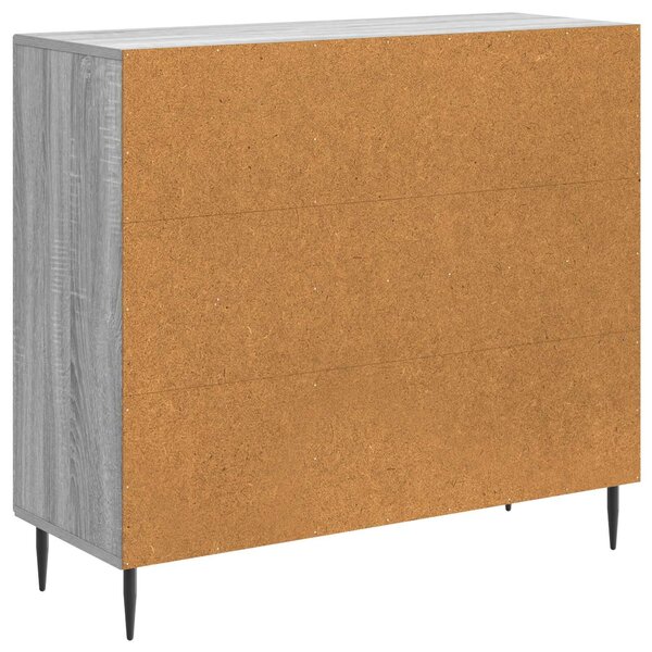 VidaXL Széf Szürke Sonoma 89 x 34,5 x 80 cm Szerelt Fa